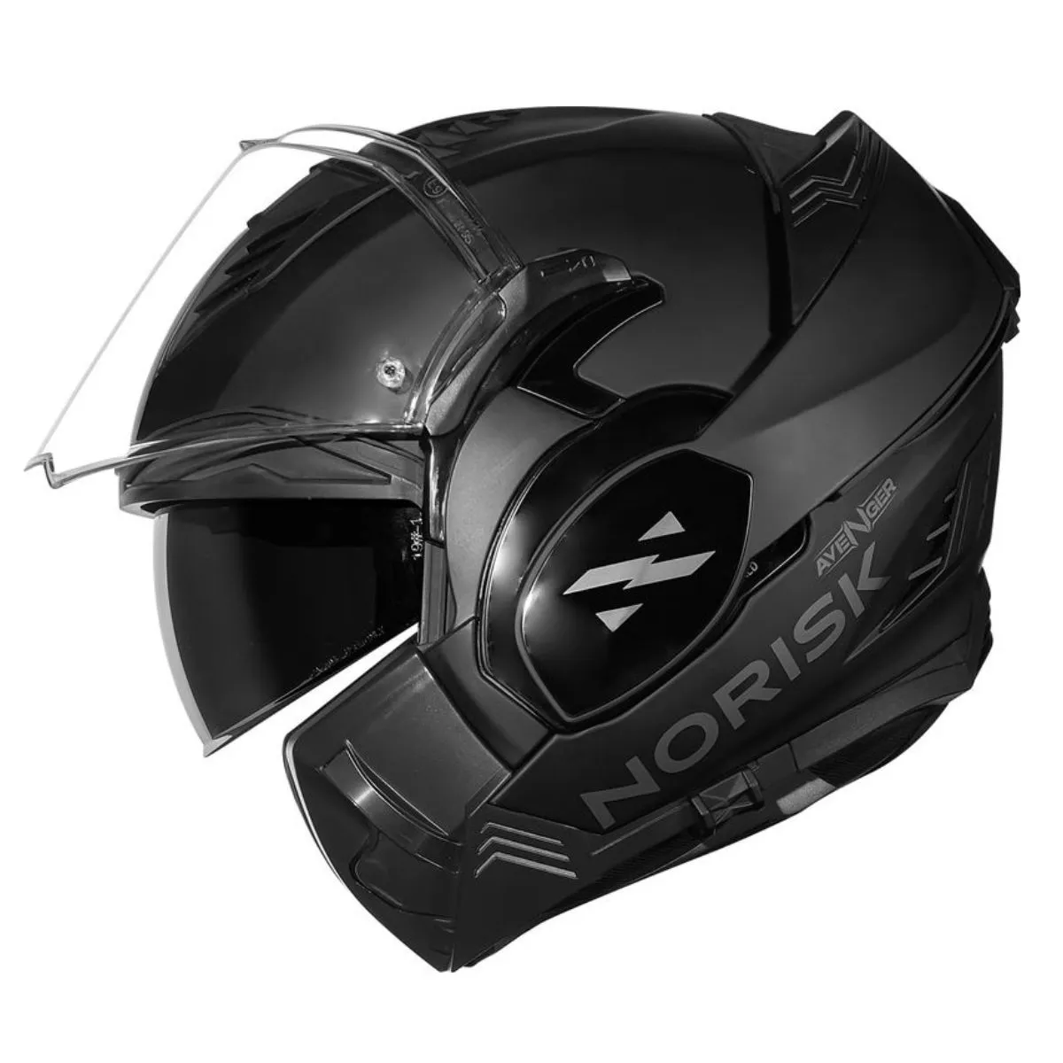 Capacete Norisk Avenger Monocolor Preto/Cinza