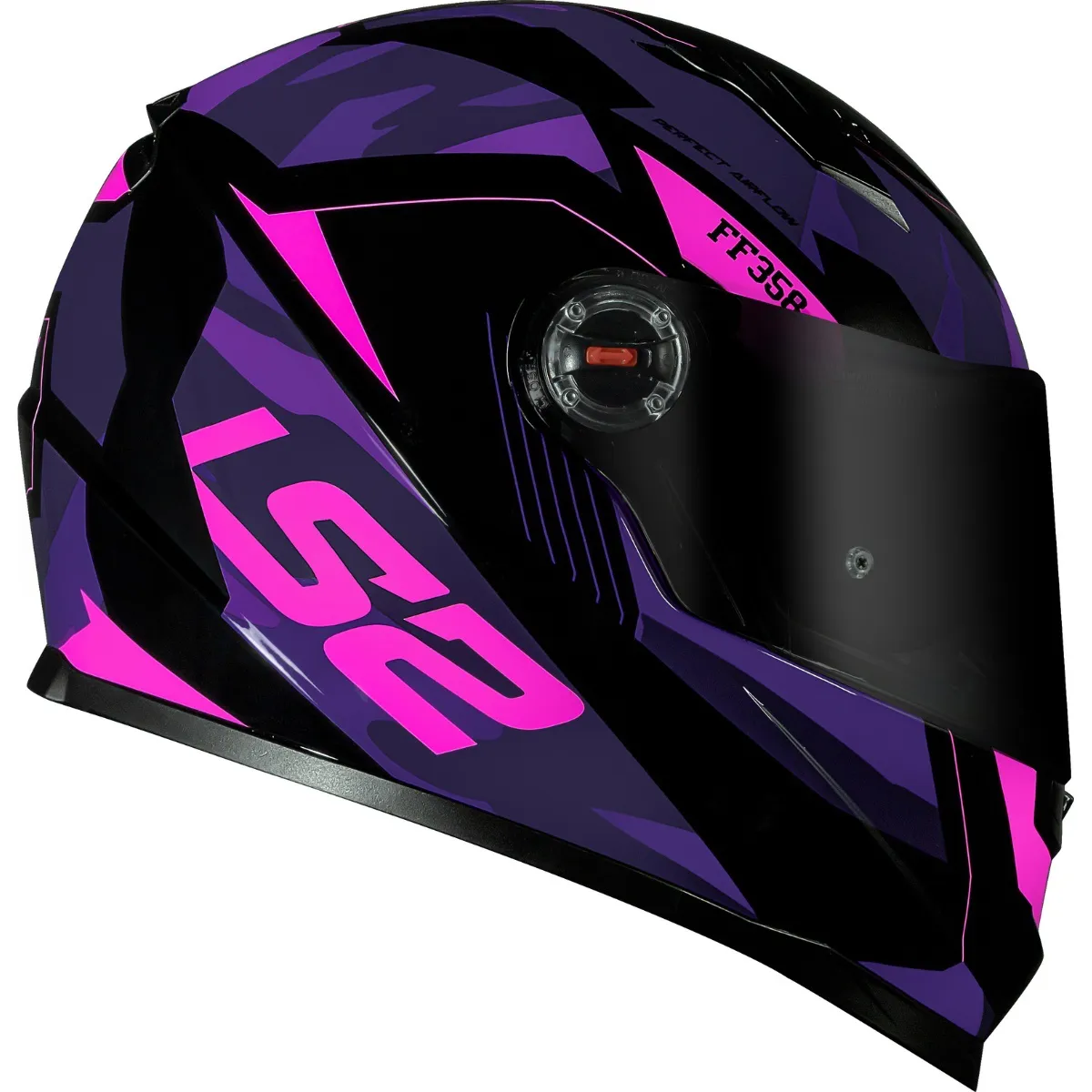Capacete LS2 FF358 Tank Camo Preto/Rosa/Roxo