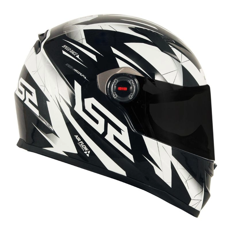Capacete LS2 FF358 Speed Race Preto/Branco