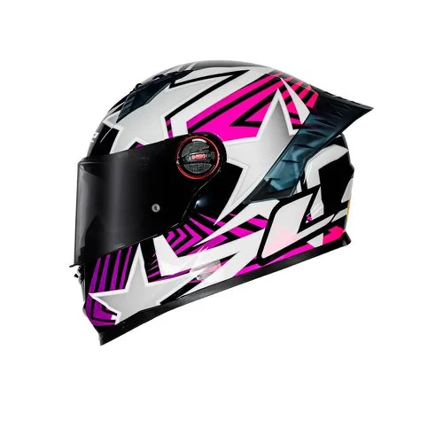 Capacete LS2 FF358 Pro Estellar Preto/Rosa
