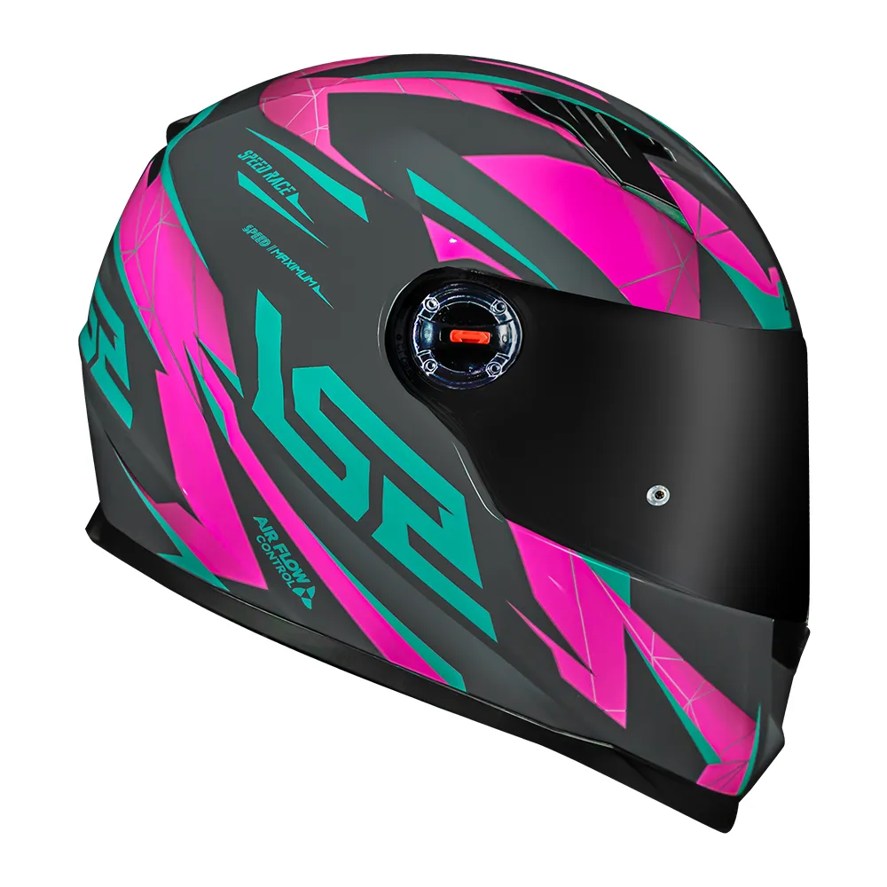 Capacete LS2 Draze Rosa/Verde